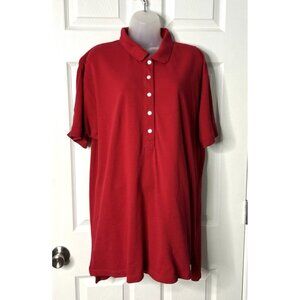 Vintage 1990s The Limited Oversized Short-Sleeve Polo Shirt - Red - XL